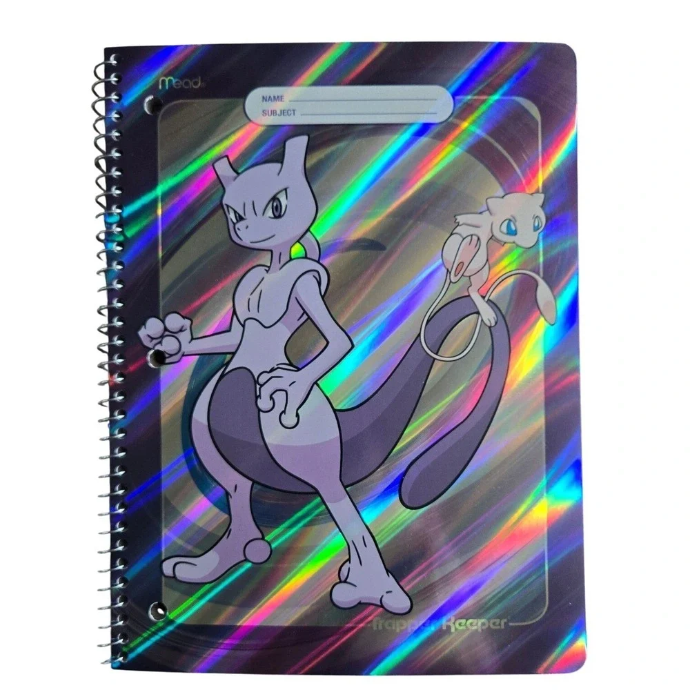 Mead‎ Trapper Keeper Notebook Pokemon Mewtwo Mew Purple Target Holographic Foil